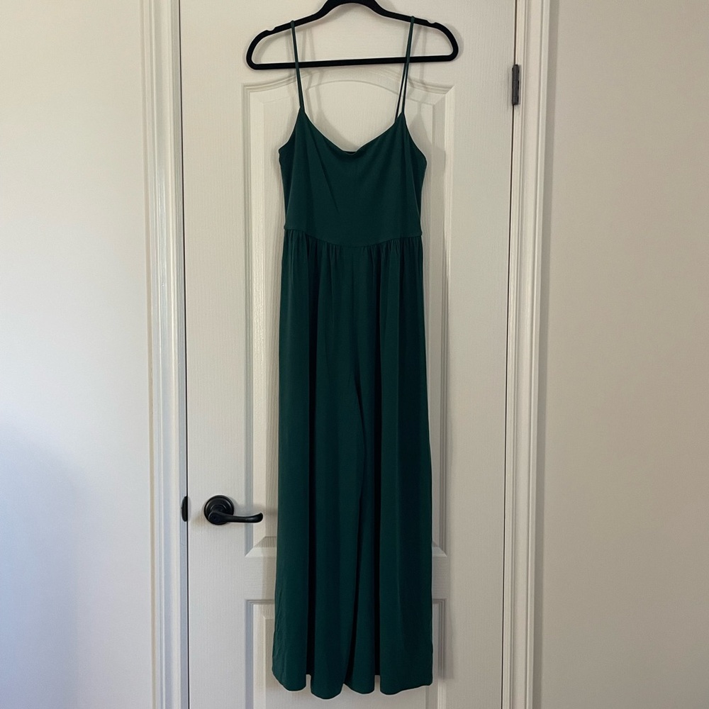 Aritzia Wilfred Deep Forest Green Market Jumpsuit